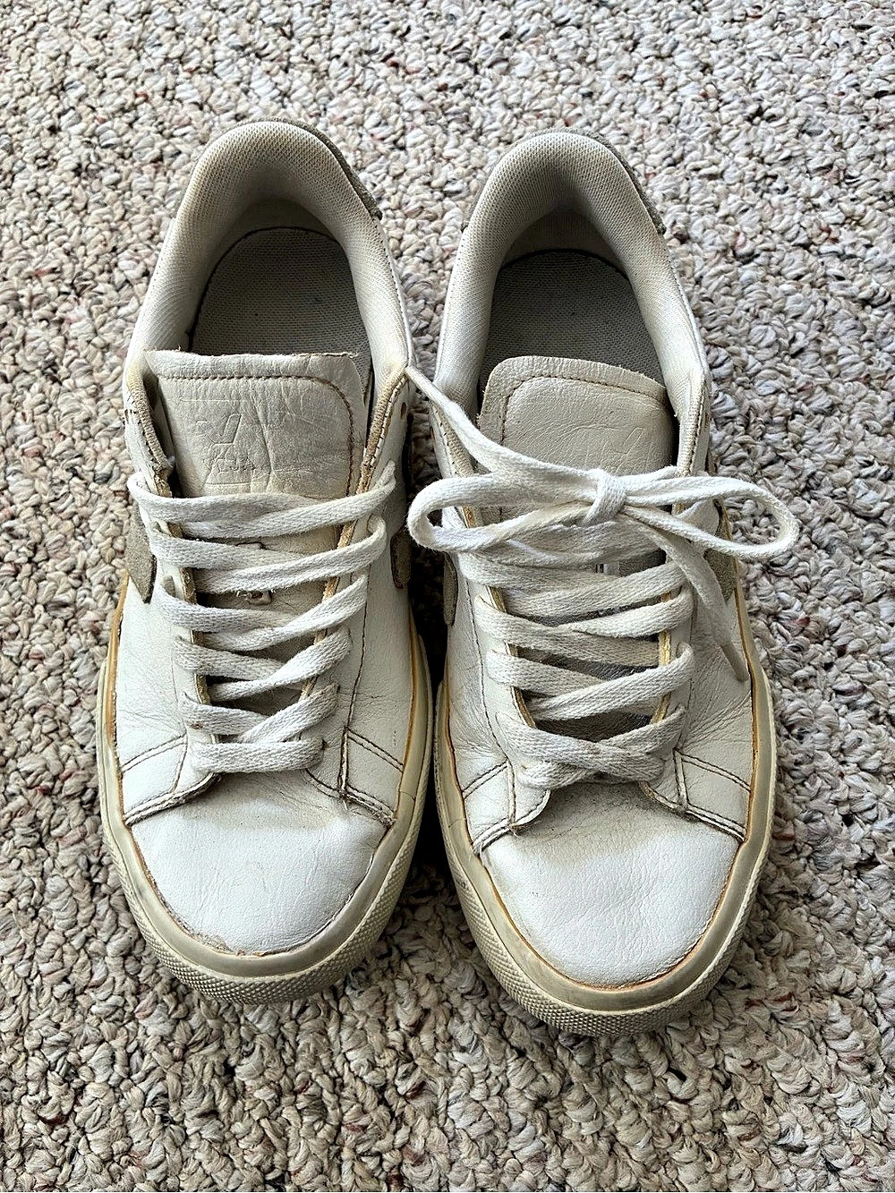 Veja Esplar Leather Sneakers Women's EU 39 White & Gray